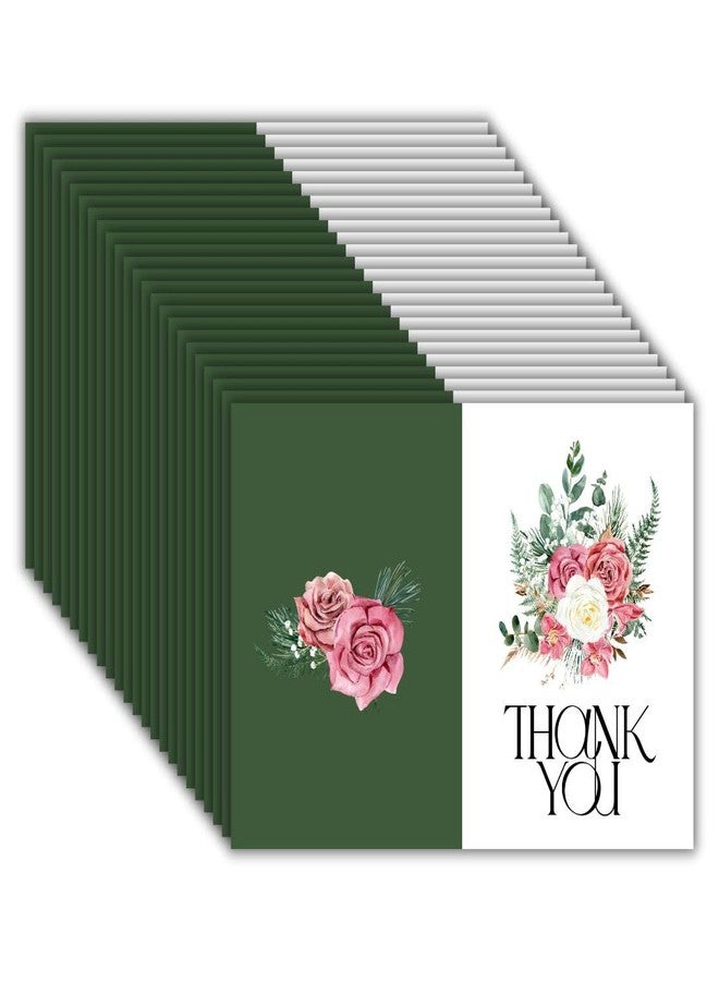 AanyaCentric Combo 2x2.9inches Pack Of 24 Thank You Small Mini Greeting Card Gift - Blank Inside - A8 Size Postcard Notecards for Greeting Buyers Small Business - without Envelopes - Image 1
